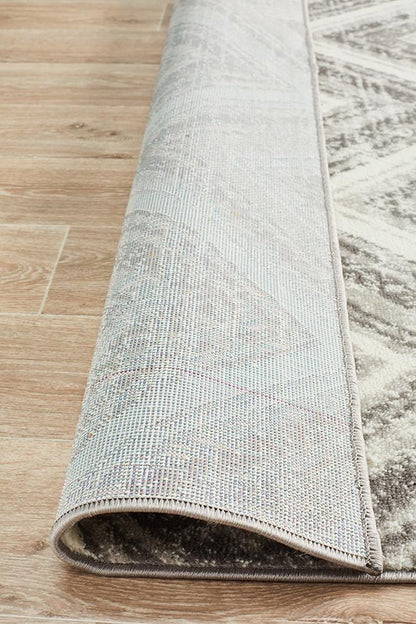 Metro Diamond Silver Rug