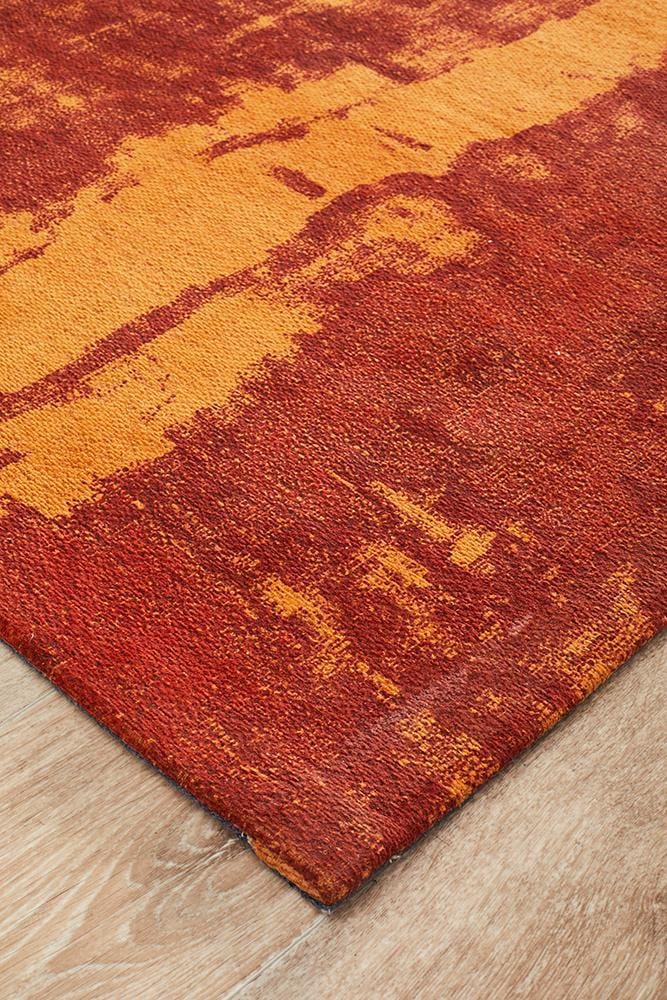 Paprika Magnolia Runner Rug