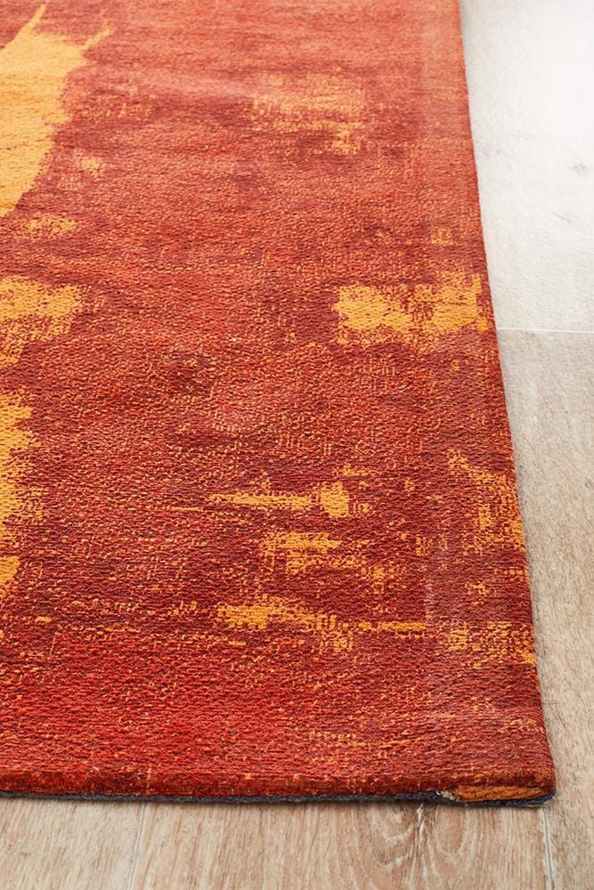 Paprika Magnolia Runner Rug