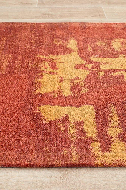 Paprika Magnolia Runner Rug