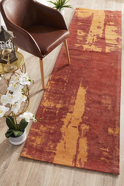 Paprika Magnolia Runner Rug