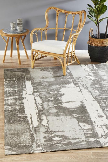 Silver And Earth Magnolia Rug