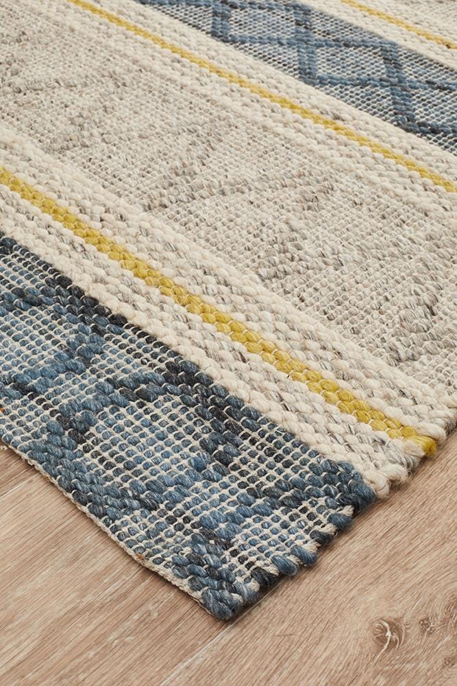 Miller Striped Denim Rug