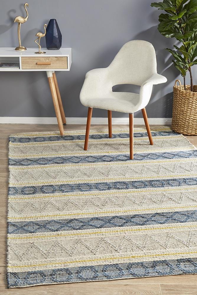 Miller Striped Denim Rug