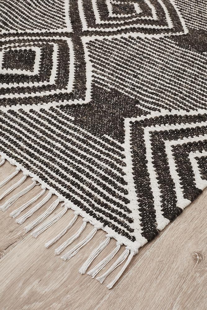 Miller Diamond Charcoal Rug