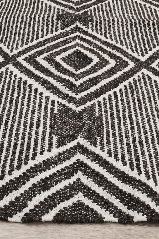 Miller Diamond Charcoal Rug