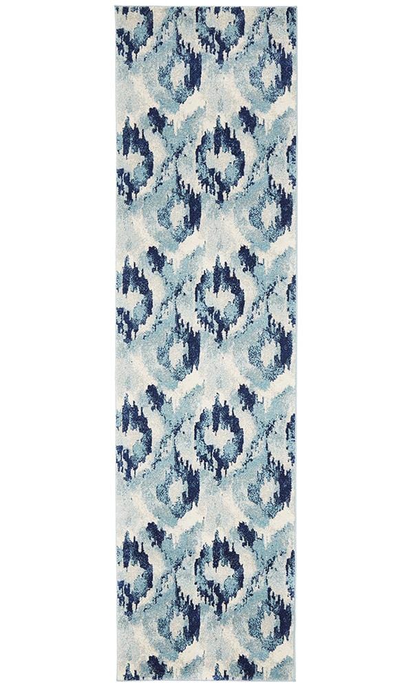 Mirage Water Blue Runner Rug