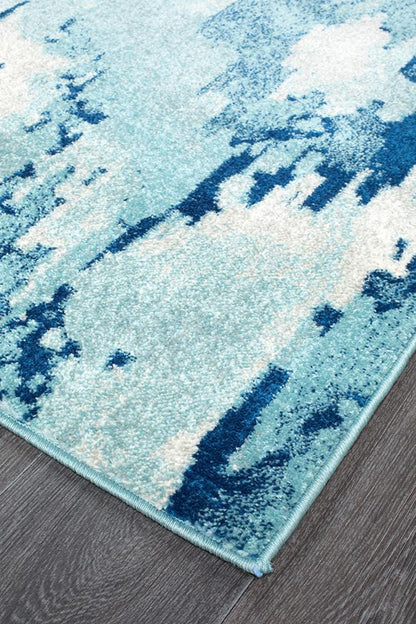 Mirage Water Blue Runner Rug