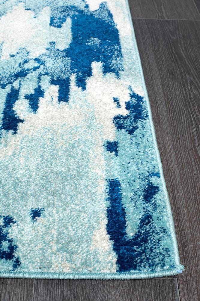 Mirage Water Blue Runner Rug