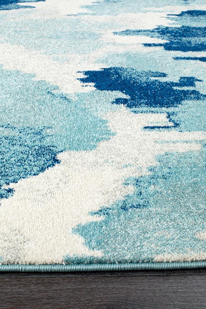 Mirage Water Blue Runner Rug