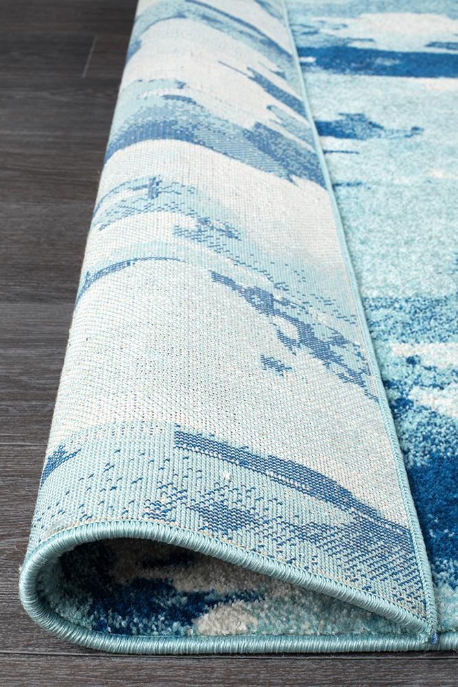 Mirage Water Blue Runner Rug