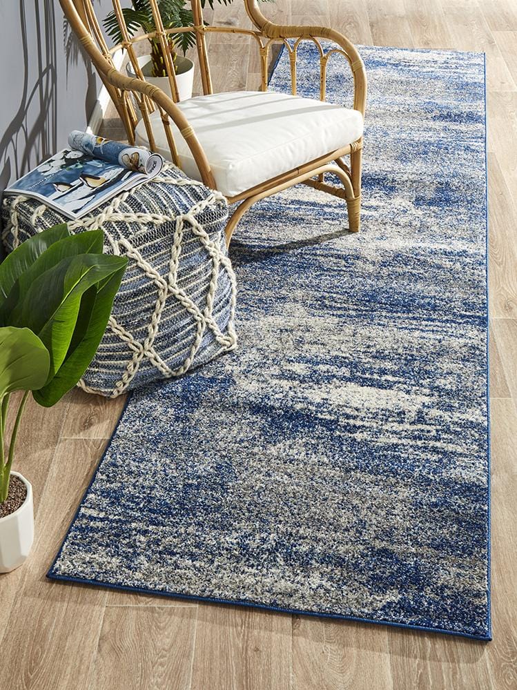 Mirage Blue Runner Rug