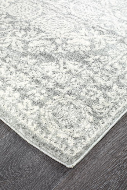 Mirage Transitional Silver Runner Rug