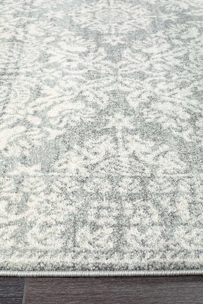 Mirage Transitional Silver Runner Rug