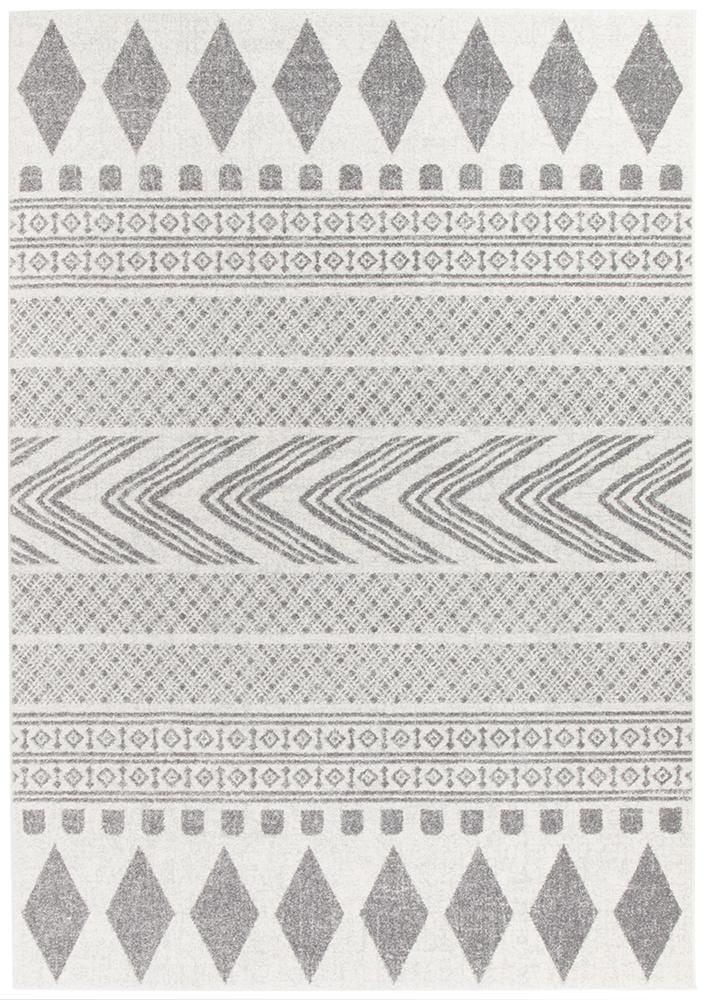 Mirage Tribal Grey Round Rug