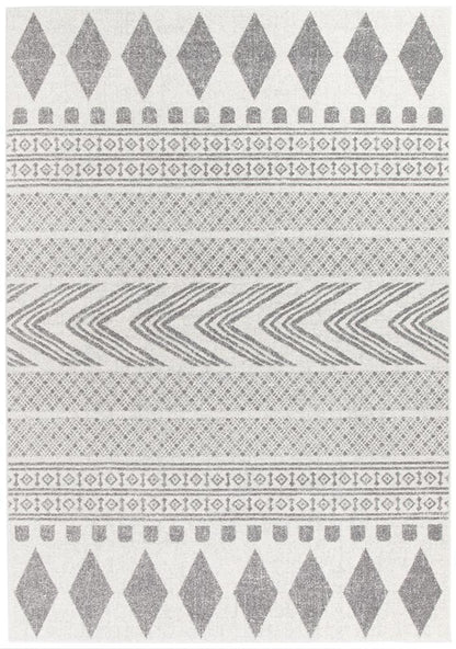 Mirage Tribal Grey Round Rug