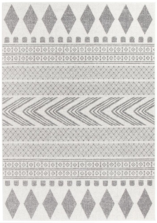 Mirage Tribal Grey Round Rug