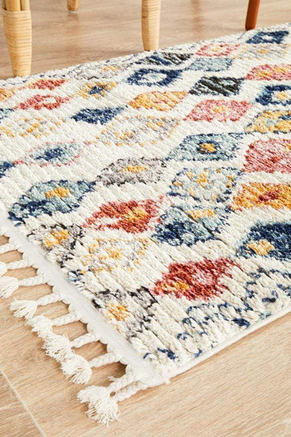 Marrakesh Diamond in Multi : Runner Rug