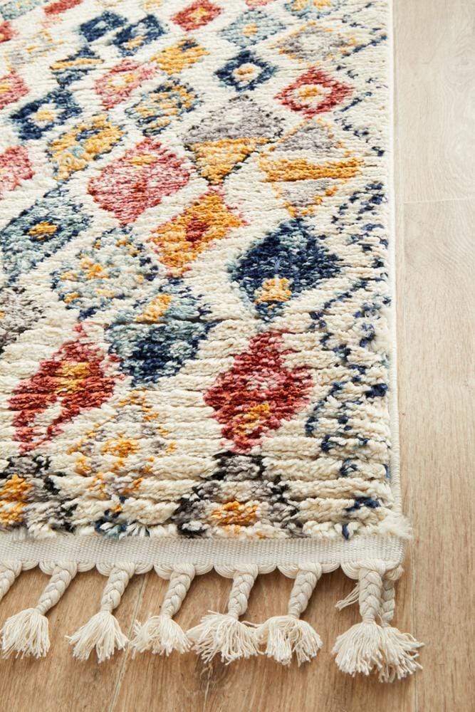 Marrakesh Diamond in Multi : Runner Rug