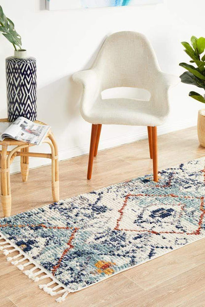 Marrakesh Blue Runner Rug