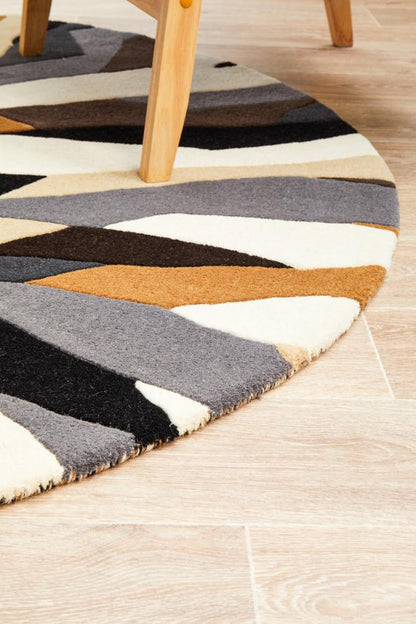 Fossil Matrix Round Rug