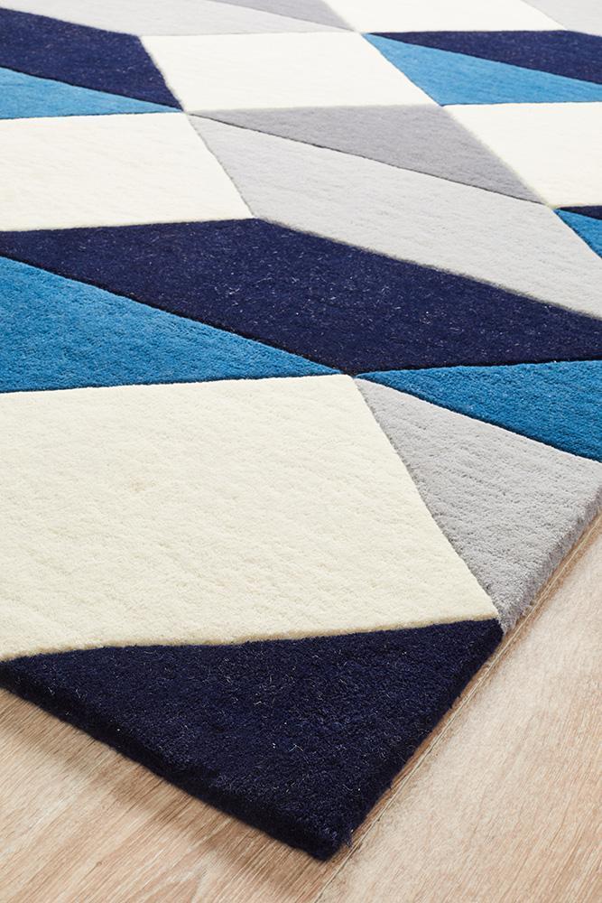 Matrix Pure Wool Steel Rug