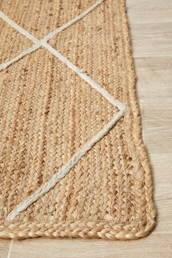 Noosa Cross Rug In Natural