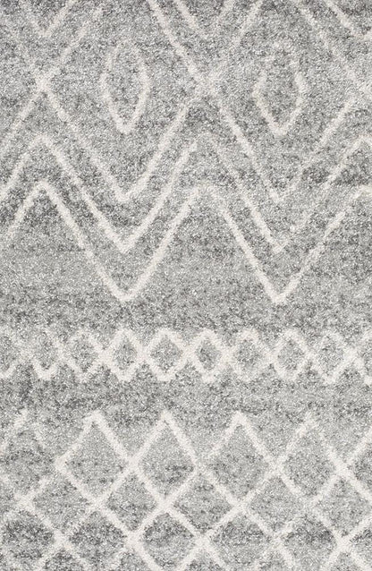 Oasis Nadia Grey Rustic Tribal Runner Rug