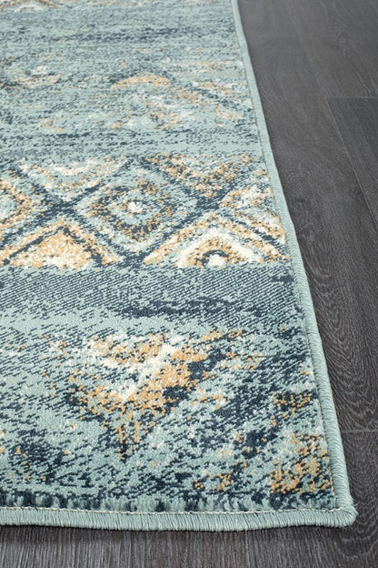 Oxford Mayfair Contrast Blue Rug