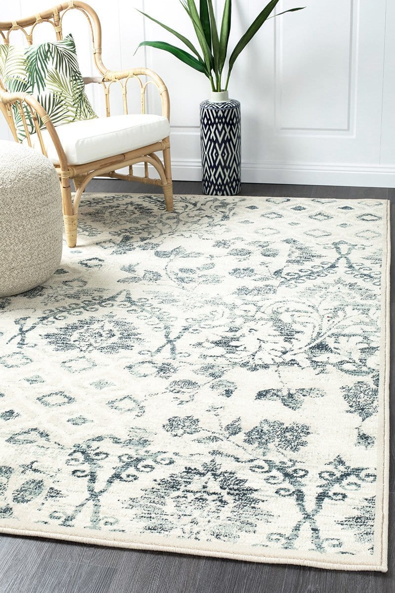 Oxford Blue & Ivory Rug