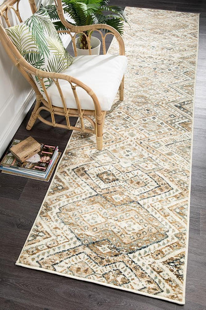 Oxford Bone & Earth Hues Runner Rug