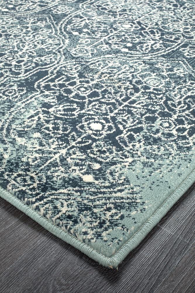 Oxford Mayfair Edge Denim Rug