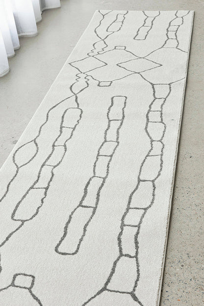 Paradise Amy Grey Runner Rug