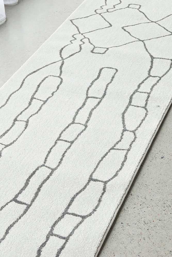 Paradise Amy Grey Runner Rug