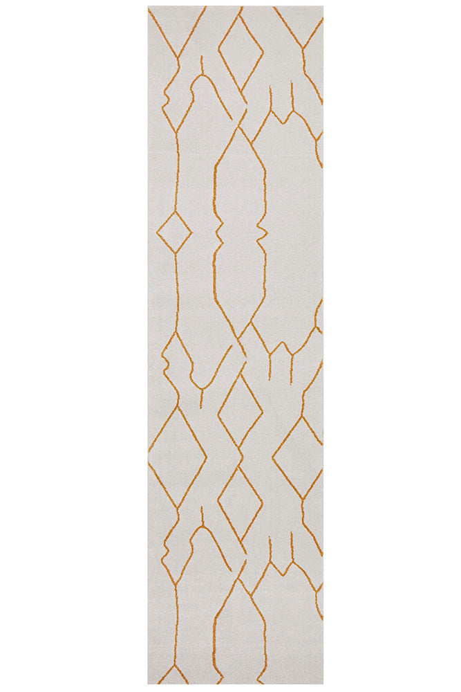 Paradise Ivy Gold Runner Rug