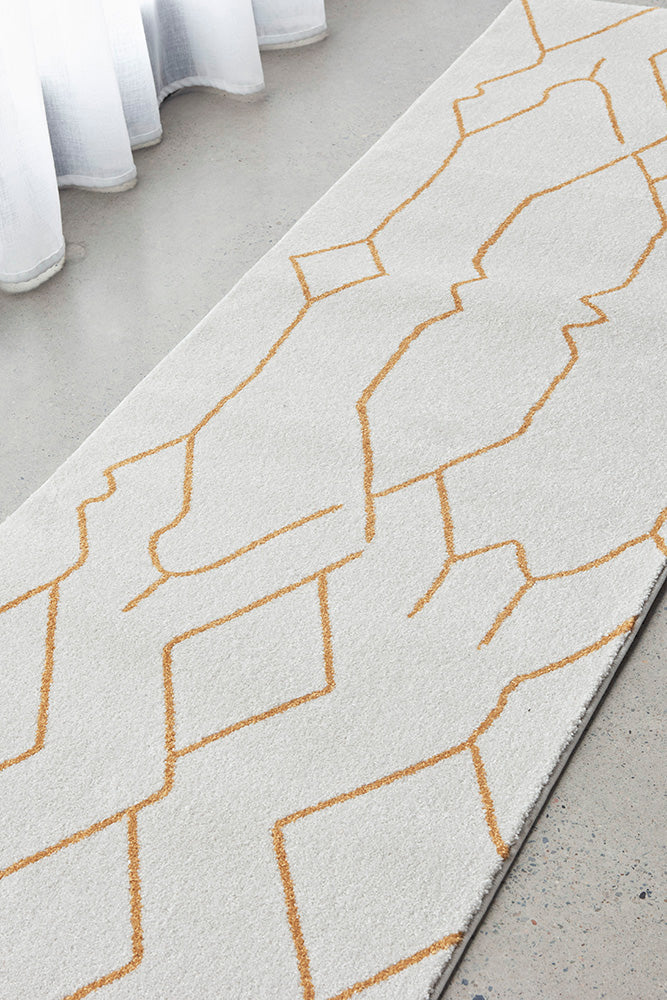 Paradise Ivy Gold Runner Rug