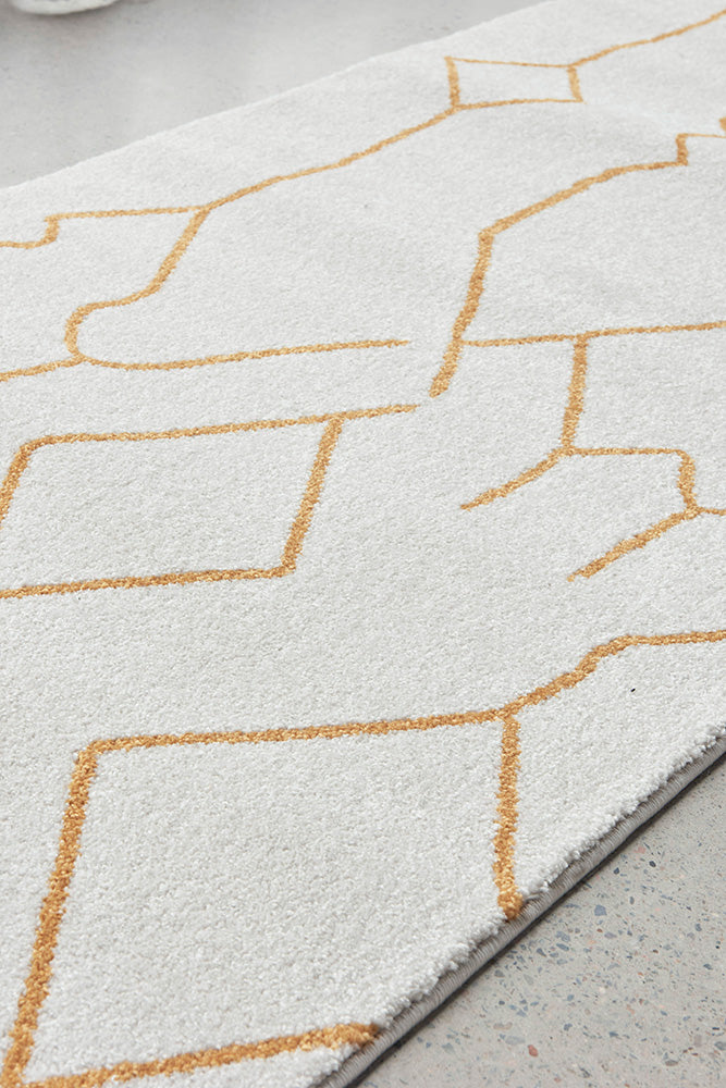 Paradise Ivy Gold Runner Rug