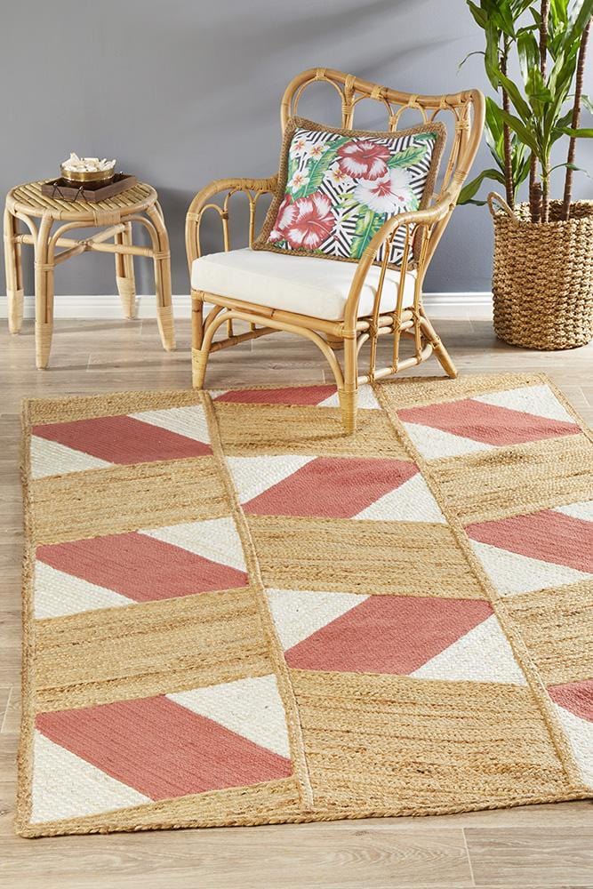 Parade Natural & Coral Rug