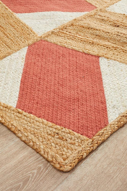 Parade Natural & Coral Rug