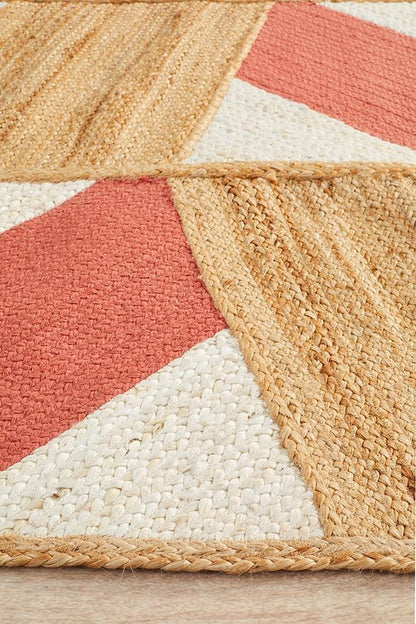 Parade Natural & Coral Rug