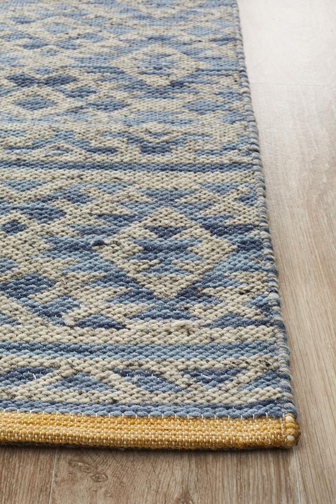 Relic Harvey Blue Natural Rug - Far Fetch Rugs