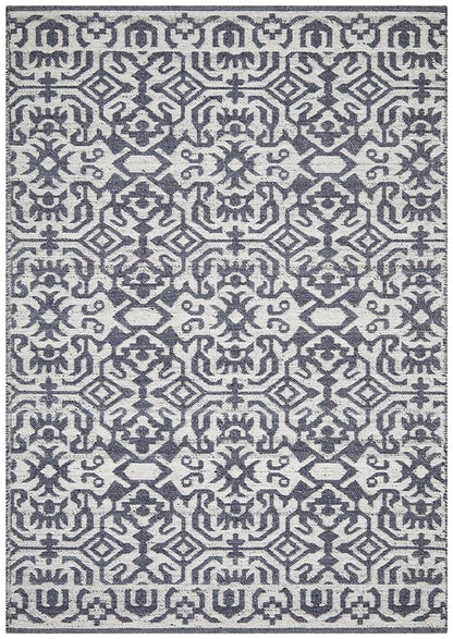 Relic Kian Silver Navy Rug - Far Fetch Rugs