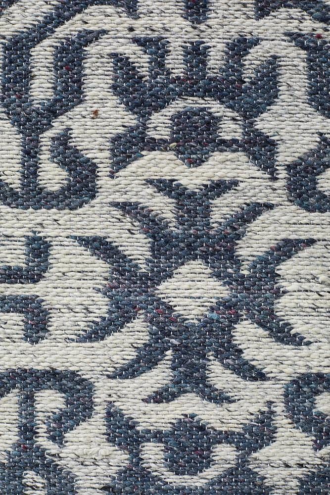 Relic Kian Silver Navy Rug - Far Fetch Rugs