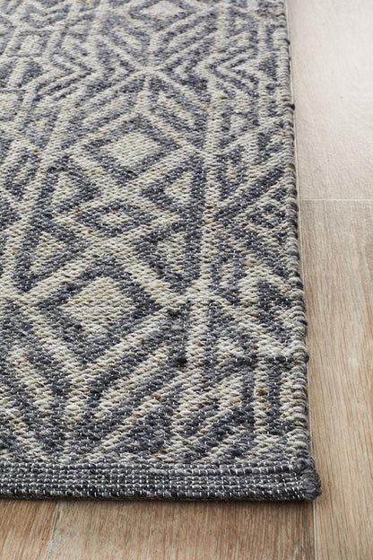 Relic Sammy Graphite Cobolt Rug - Far Fetch Rugs