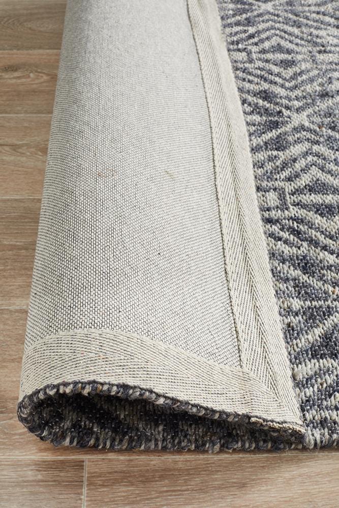 Relic Sammy Graphite Cobolt Rug - Far Fetch Rugs