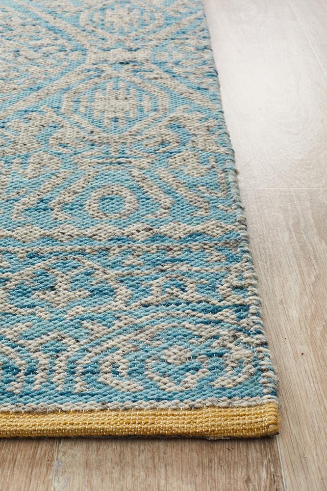 Relic Hunter Blue Grey Rug - Far Fetch Rugs