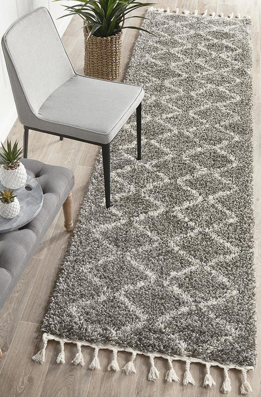 Saffron Grey Runner Rug