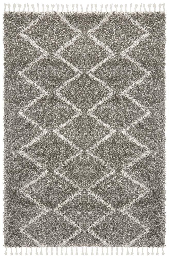 Shag Saffron Grey Rug