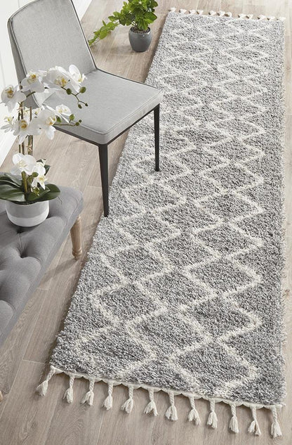 Saffron Silver Runner Rug