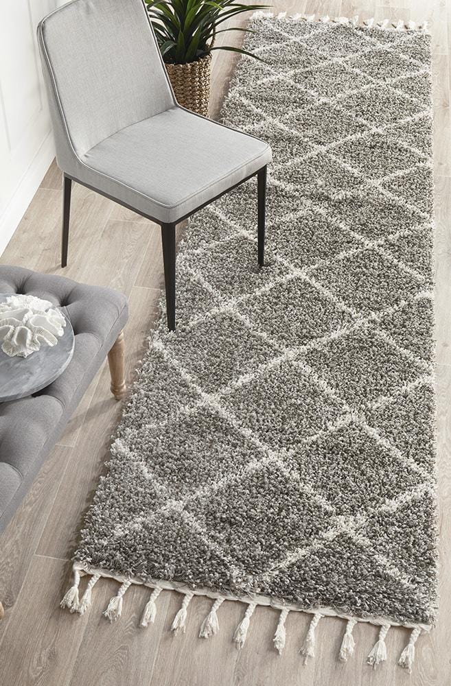 Saffron Grey Runner Rug